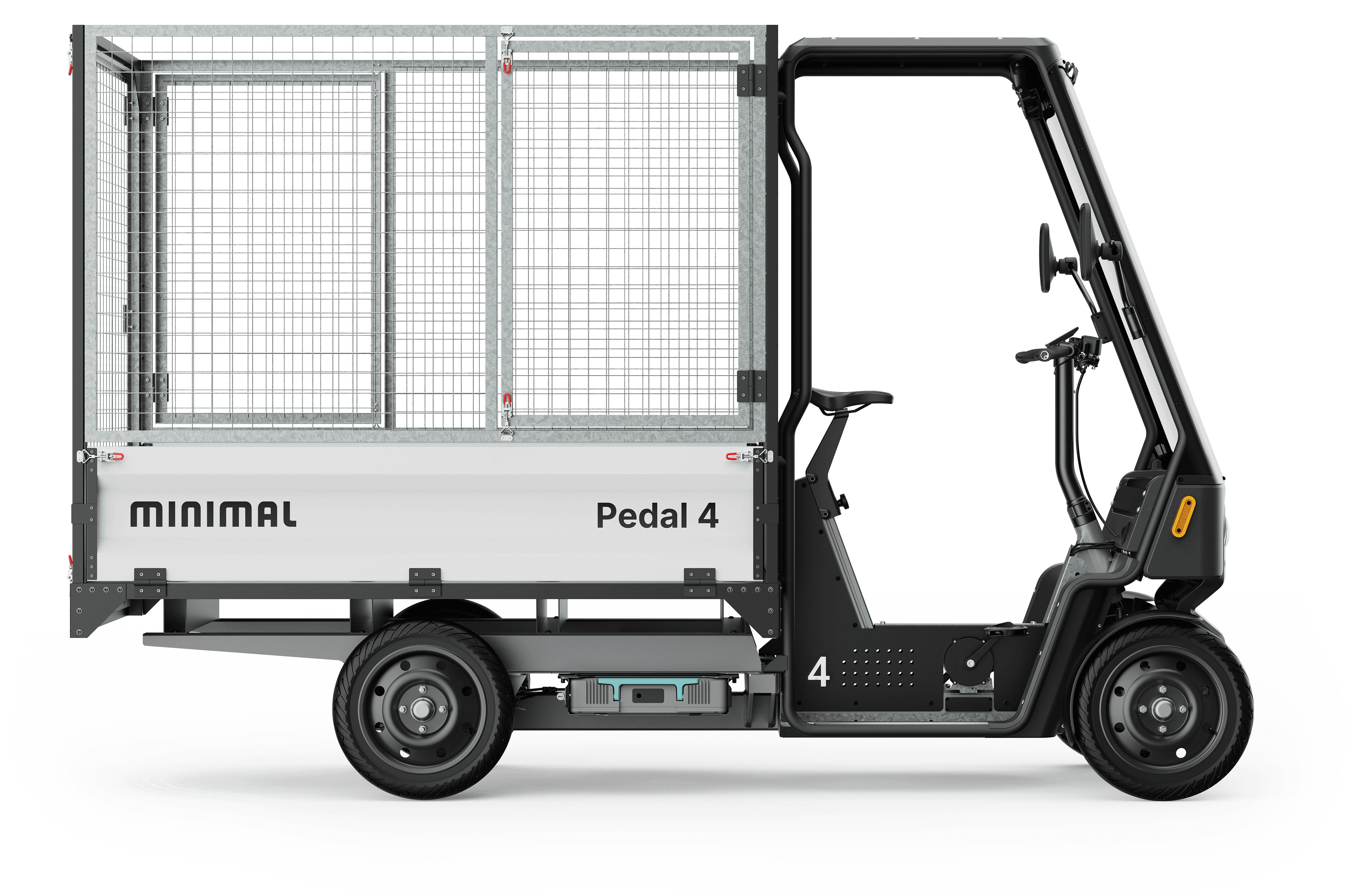Minimal Pedal 4 with cage cargo configuration