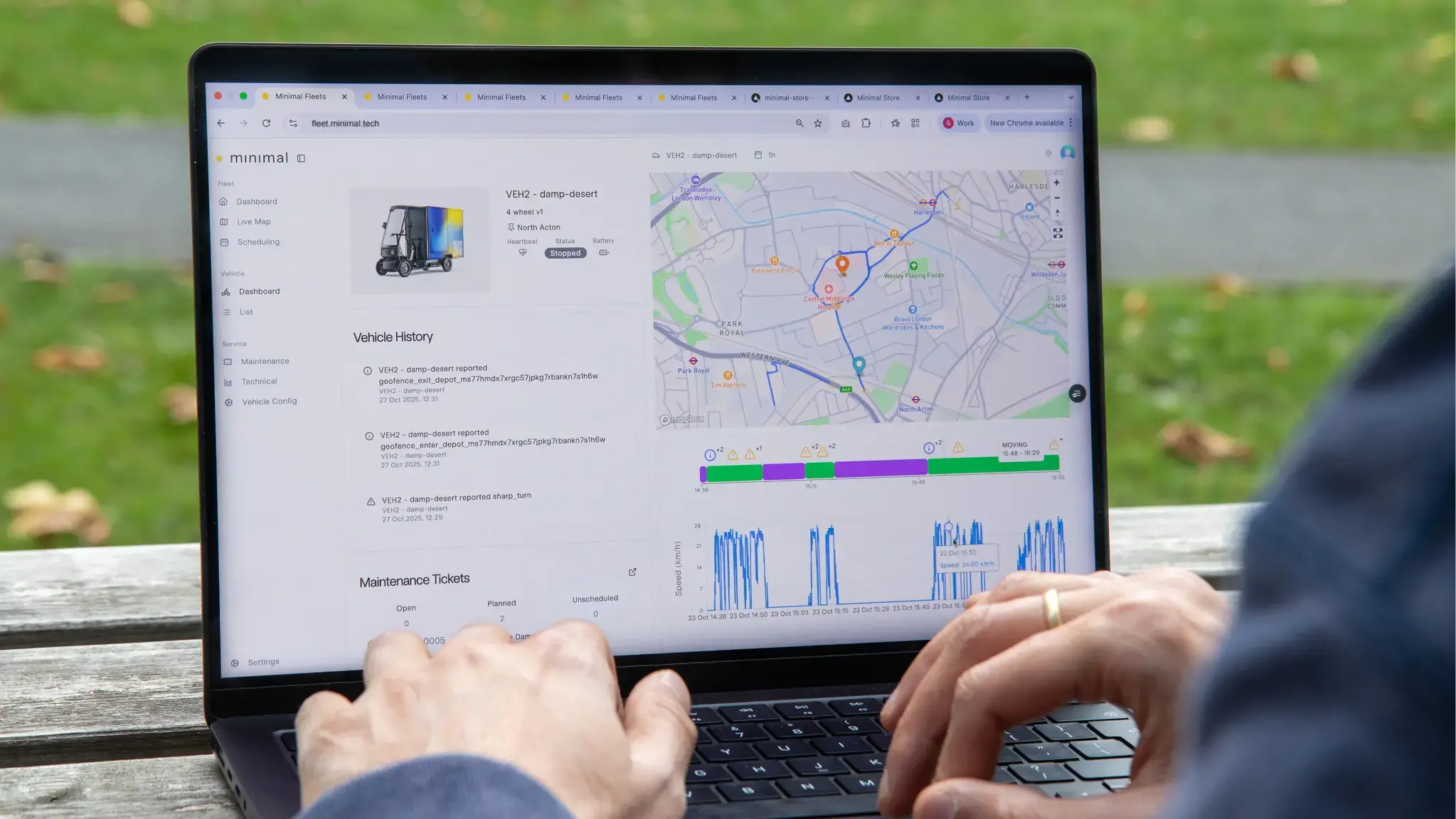 Manage all your vehicles in one place, including vans and other micromobility
