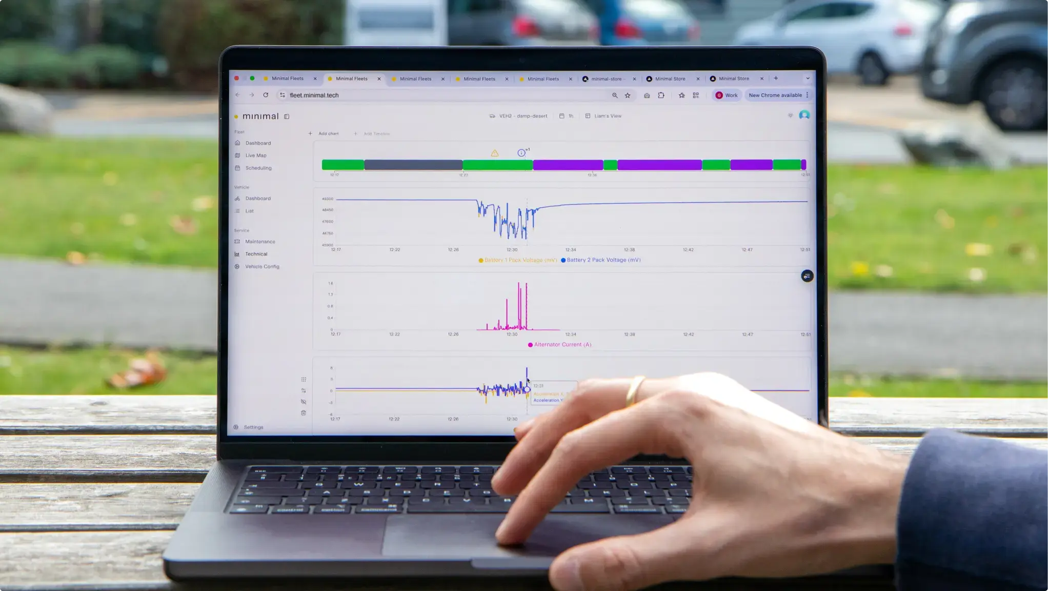 Get insights at the vehicle and fleet level that help you optimise your operations